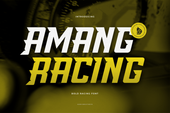 Amang Racing: A Bold Font for Web Design