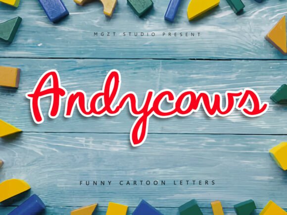Andycows: A Playful Typeface for Memorable Branding