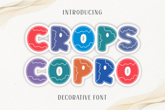 Crops Copro: A Bold, Decorative Display Font