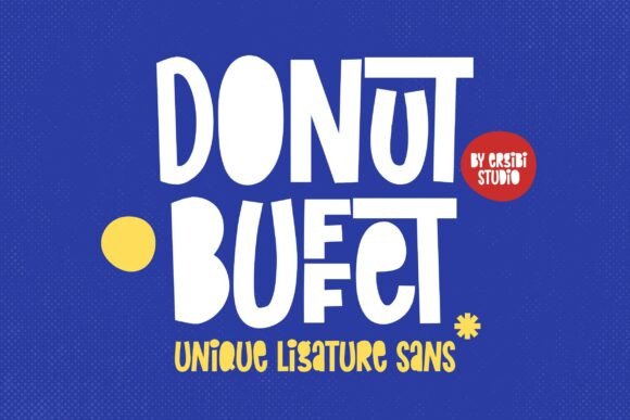 Donut Buffet: A Playful Sans Serif Font for Web Design