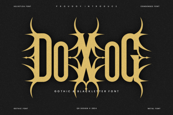 Doxog: A Bold Blackletter Typeface for Editorial Design