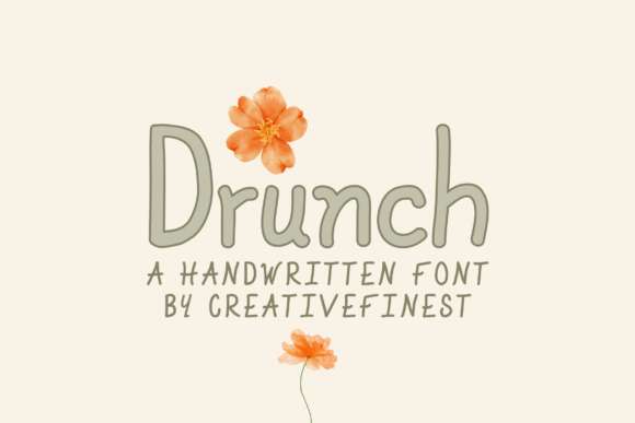 Drunch Typeface: A Bold Script for Editorial Design