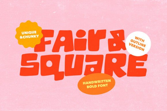 Fair Square: A Bold Typographic Statement