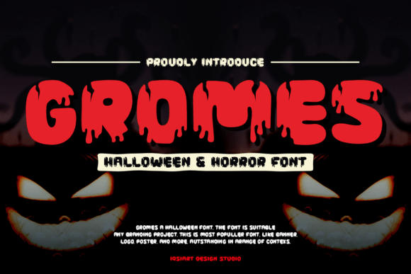 Gromes: A Spooky Display Font for Editorial Design