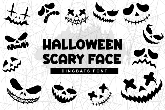 Halloween Scary Face Font for Spooky Marketing Campaigns