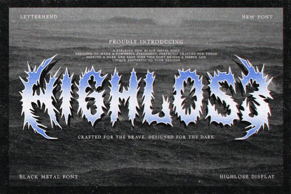 Highlose Font: Bold Blackletter for Handmade Brands