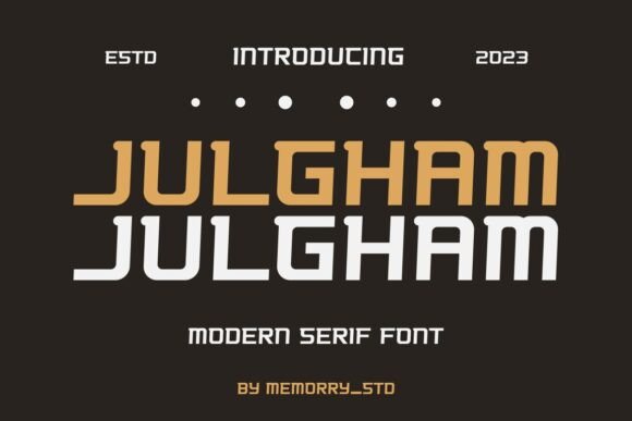 Julgham: A Bold Sans Serif Typeface for Modern Web Design