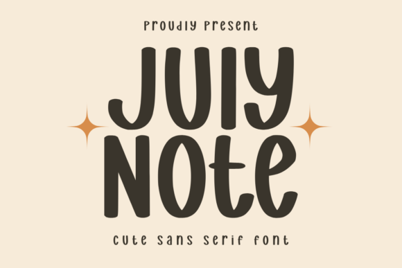July Notes: A Festive Font for Editorial Design