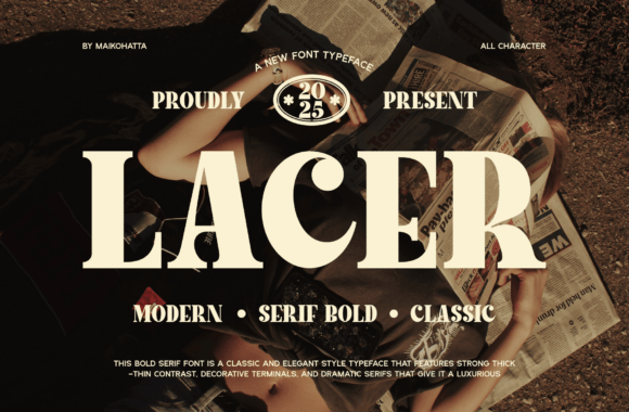 Lacer: The Bold Serif Typeface for Scroll-Stopping Marketing