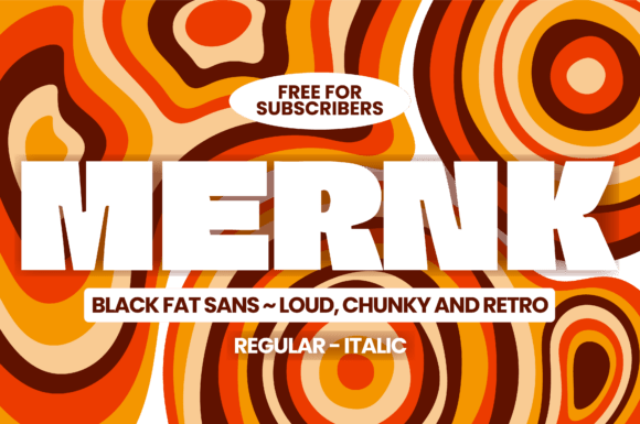 Mernk: The Bold Display Font for Handmade Brands