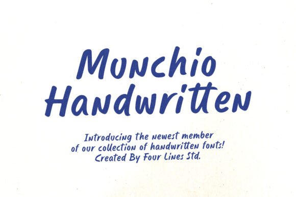 Munchio: The Bold Handwritten Font for Crafters