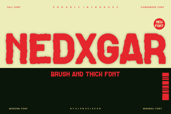 Nedxgar: A Bold Sans Serif for Modern Brand Identity