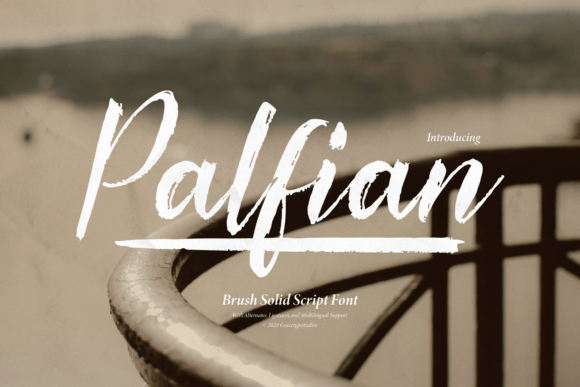 Palfian: A Bold Script Typeface for Editorial Impact