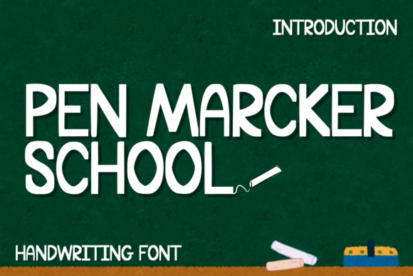 Pen Marcker School Font for Web Design