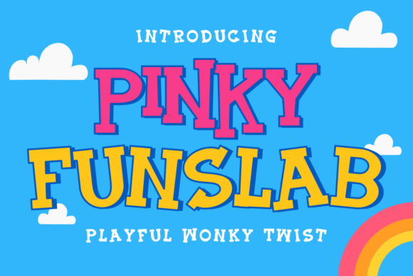 Pinky Funslab: A Slab Serif Font for Expressive Editorial Design