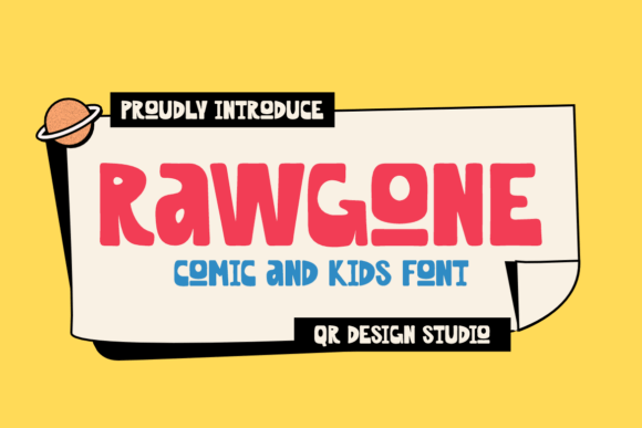 Rawgone: A Playful Sans Serif Font for Modern Editorial Design