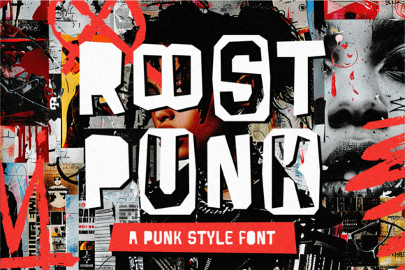 Roost Punk: A Rebellious Display Font for Bold Campaigns
