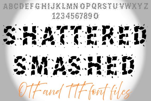 Shattered Smashed: A Bold Display Font for Web Headers