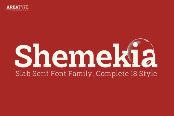 Shemekia Regular: The Perfect Slab Serif Font for Crafters